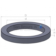 Betoninis šulinio žiedas KO 10 910 x 700 x 100mm 