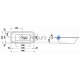 Bath Palomba, 1800x900 mm, built-in, white acrylic