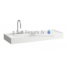Умывальник Kartell, 1200x460 mm, чаша слева, белый SaphirKeramik