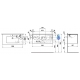 Cabinet with a sink for a bathroom Pro S, 1000x500 mm, h = 440 mm, 1A, light oak