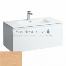 Cabinet with a sink for a bathroom Pro S, 1000x500 mm, h = 440 mm, 1A, light oak
