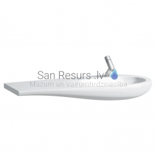 Умывальник Alessi One, 1200x500 mm, чаша справа, белый LCC