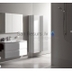 Aukšta spintelė Pro A, 350x335 mm, h=1650 mm, 1D, dešinioji pusė, glossy white