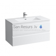 Cabinet with sink for bathroom Pro S, 1000x500 mm, h = 545 mm, 2A, high-gloss white