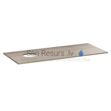 Paviršius Space 1170x520 mm, iškirptė kairėje, lengvas riešutas