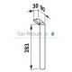 Kabineto kojos pagrindas, h = 264 mm, anoduotas aliuminis