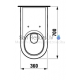 WC Pro Liberty, wall-hung, 360x700 mm, white