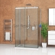 Roltechnik dušas siena AMBIENT LINE AMB brilliants + caurspīdīgs stikls 200x80