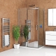 Roltechnik dušas siena AMBIENT LINE AMB brilliants + caurspīdīgs stikls 200x80