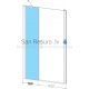 Roltechnik dušas siena TOWER LINE TBD brilliants + caurspīdīgs stikls 201x24