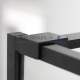 Roltechnik dušas siena PHILLY LOFT HORIZON Black elox + caurspīdīgs stikls 200x 90