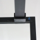 Roltechnik dušas siena PHILLY LOFT HORIZON Black elox + caurspīdīgs stikls 200x 90