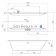 Roltechnik akrila vanna SAVONA 1700x800