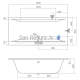 Roltechnik akrila vanna SAVONA 1800x800