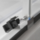 Roltechnik dušas kabīne-stūris EXCLUSIVE LINE ECR2N brilliants + caurspīdīgs stikls 205x90x90