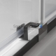 Roltechnik dušas kabīne-stūris EXCLUSIVE LINE ECR2N brilliants + caurspīdīgs stikls 205x90x90