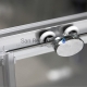 Roltechnik dušas kabīne-stūris LEGA LINE LLR2 brilliants + caurspīdīgs stikls 190x80x80