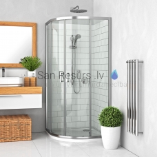 Roltechnik dušas kabīne-stūris LEGA LINE LLR2 balts + caurspīdīgs stikls 190x80x80