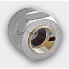 Tweetop sujungimas variniam nikeliuotam vamzdžiui Ø15mm su minkštu sandarikliu 3/4GW (vidinis sriegis)x15mm